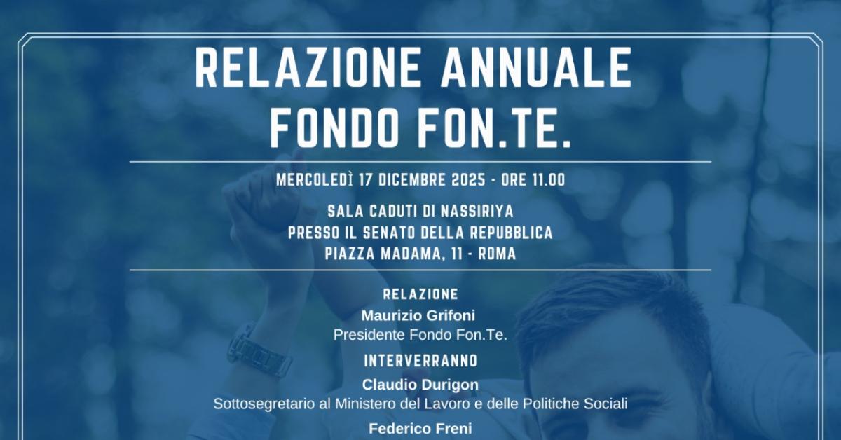 presentazione relazione annuale 2025 fondo fonte