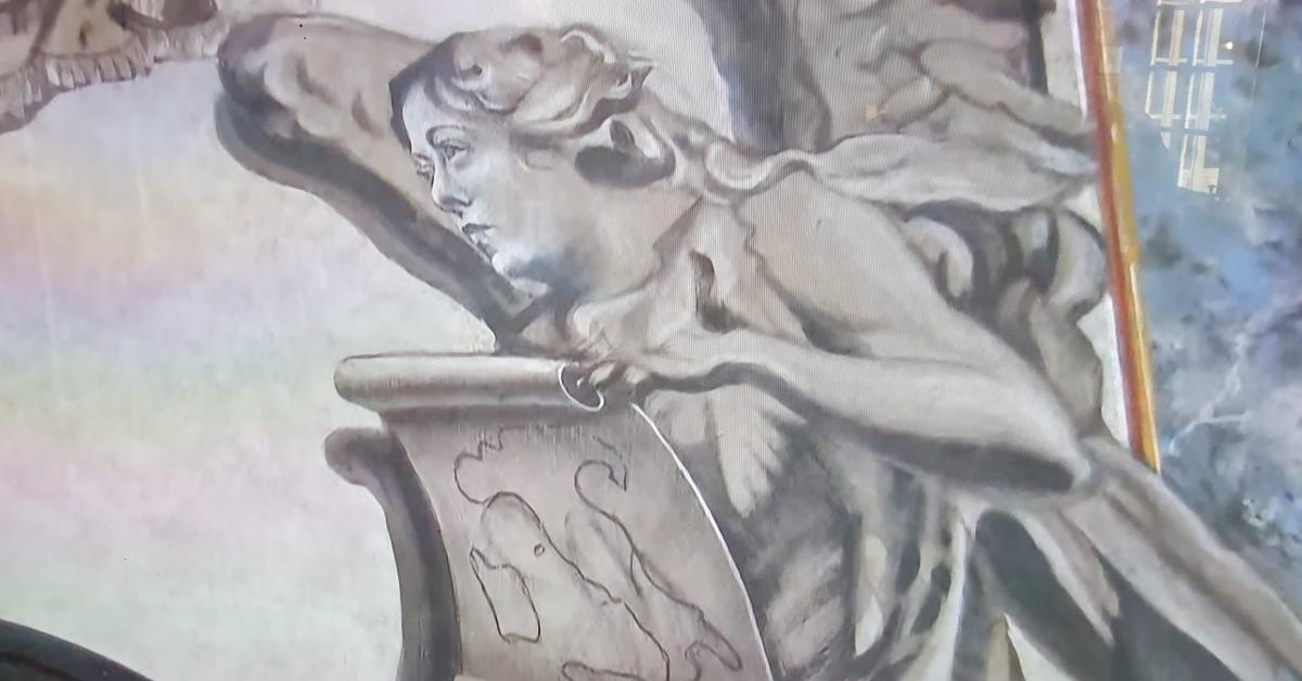 Basilica di San Lorenzo in Lucina a Roma, volto di Giorgia Meloni su un affresco dopo restauro, lei: "Non somiglio a un angelo" VIDEO Basilica di San Lorenzo in Lucina a Roma, volto di Giorgia Meloni su un affresco dopo restauro, lei: "Non somiglio a un angelo" VIDEO