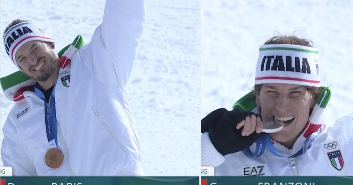 Olimpiadi Milano Cortina 2026, prime 2 medaglie per l’Italia: argento per Franzoni e bronzo per Paris nella discesa libera a Bormio