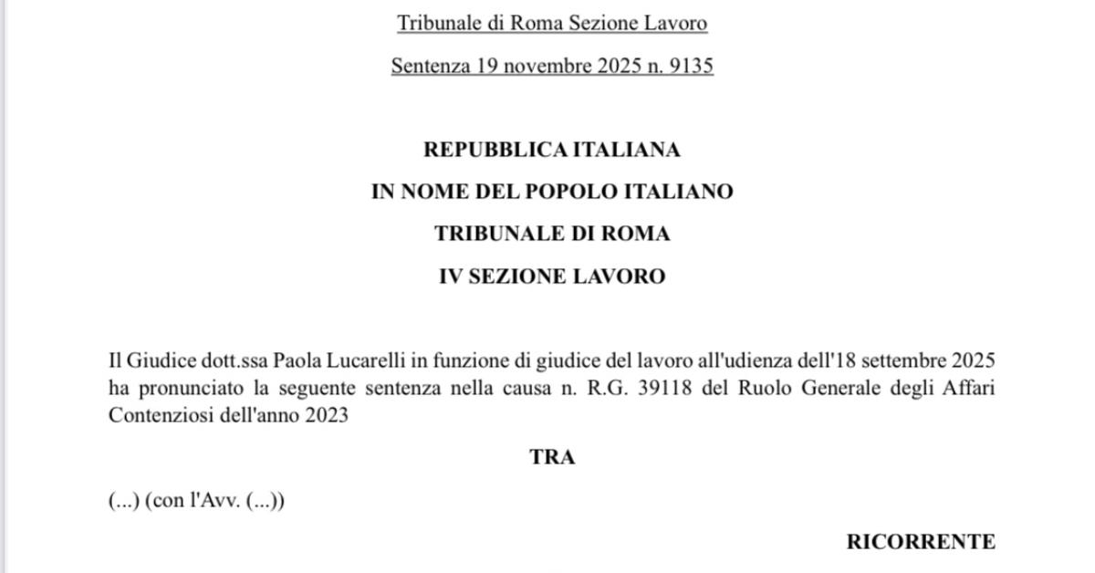 ai legittimo licenziamento di un dipendente sostituibile con l  intelligenza artificiale per motivi di riorganizzazione aziendale   la sentenza del tribunale di roma