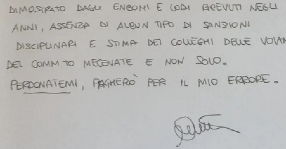 omicidio rogoredo la lettera di scuse di cinturrino dal carcere sono triste e pentito perdonatemi pagher242 per l errore da Ilgiornaleditalia.it omicidio rogoredo la lettera di scuse di cinturrino dal carcere sono triste e pentito perdonatemi pagher242 per l errore