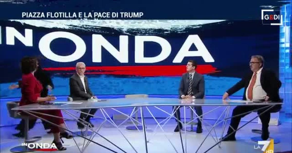 gaza francesca albanese lascia studio mentre parla francesco giubilei lui d accordo con liliana segre su genocidio video