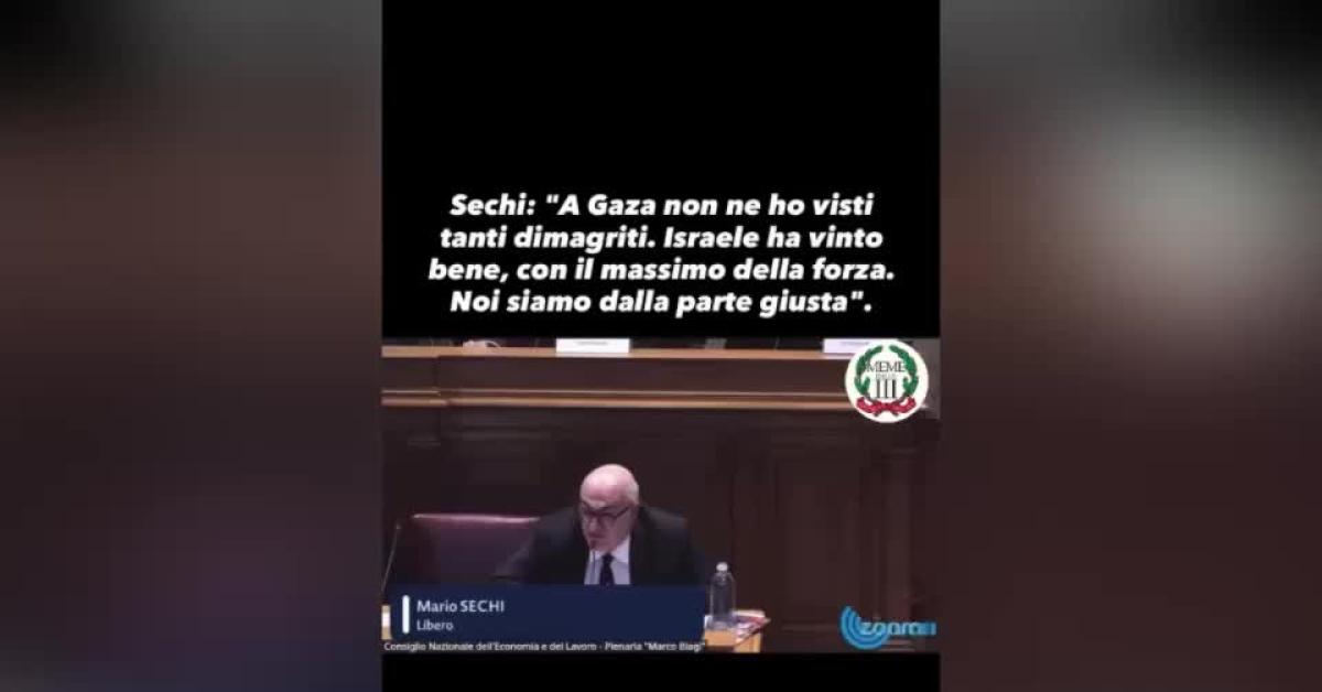 Mario Sechi nega la carestia a Gaza: "Non ne ho visti tanti dimagriti, Pallywood racconta menzogne, Israele ha vinto bene" VIDEO Mario Sechi nega la carestia a Gaza: "Non ne ho visti tanti dimagriti, Pallywood racconta menzogne, Israele ha vinto bene" VIDEO