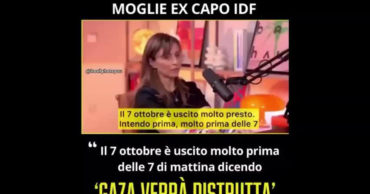 Israele, la moglie dell’ex capo IDF Herzi Halevi: "Il 7 ottobre 2023 mio marito è uscito prima delle 7 dicendomi 