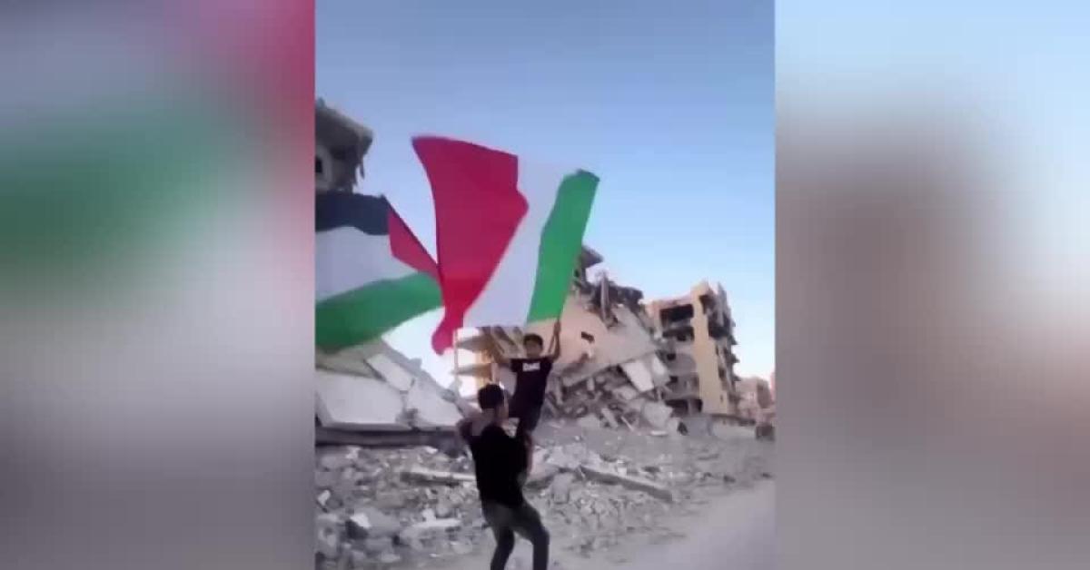 Tajani posta VIDEO virale della bandiera italiana sventolata a Gaza: "Riconoscenza verso il governo", ma è per manifestazioni pro Palestina