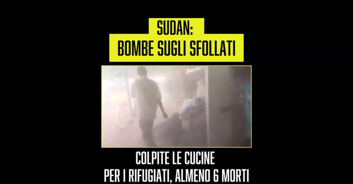sudan raid aereo dell rsf su rifugio sfollati ad al fasher in darfur 6 morti 24 feriti soccorritori fanno guerra a deboli e affamati video