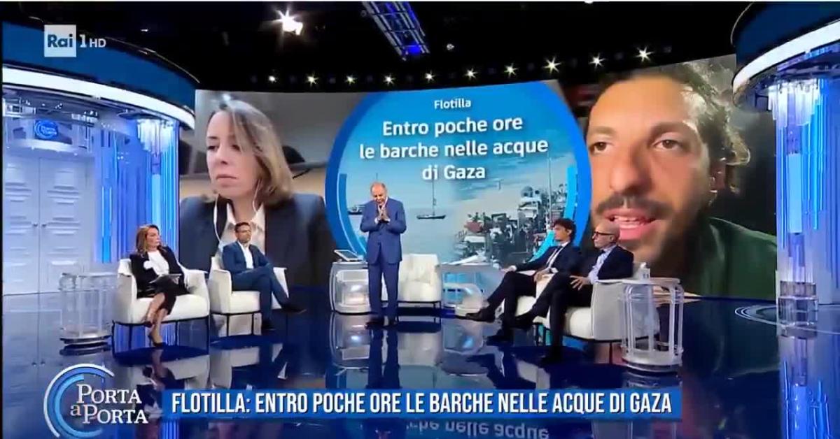 Bruno Vespa contro portavoce Flotilla Tony La Piccirella: "Non ve ne fotte niente di portare aiuti a Gaza, dateli a Pizzaballa"   VIDEO