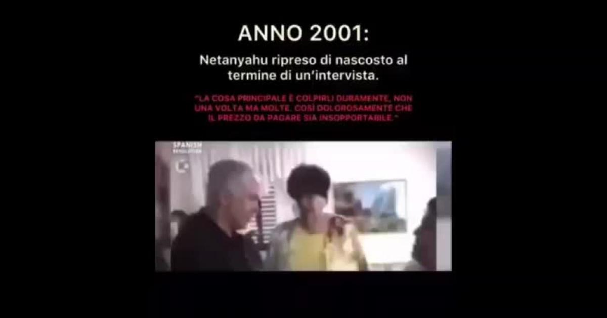 Gaza, Netanyahu "rivelò il piano contro i palestinesi già nel 2001": "Colpirli così dolorosamente da essere insopportabile, Usa facili da dirigere"   VIDEO