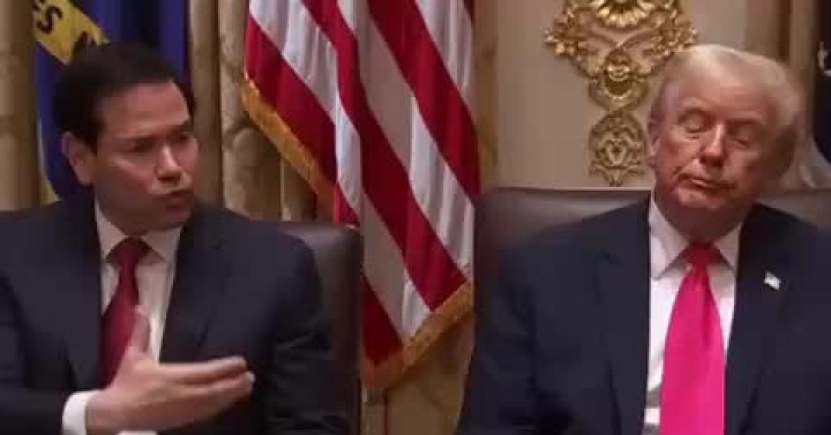 "Trump dorme durante riunione di gabinetto", é la seconda volta in un mese, Leavitt minimizza: “Era solo concentrato, ascoltava”   VIDEO