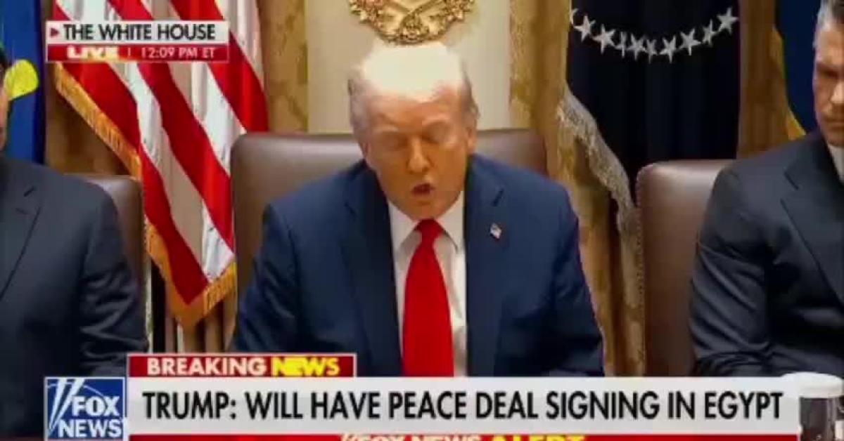 israele e hamas firmano il cessate il fuoco trump annuncia gaza sar224 ricostruita l236 enormi ricchezze luned236 o marted236 rilascio ostaggi video