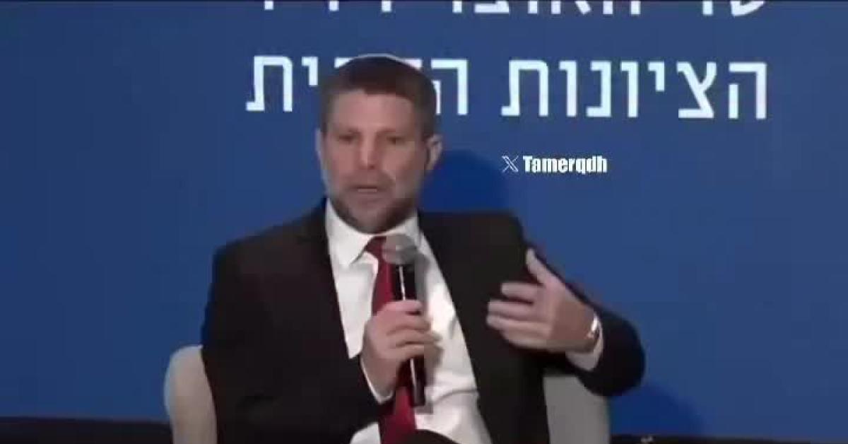 gaza smotrich attacca l8217arabia saudita normalizzazione rapporti in cambio di stato palestinese no continuate a cavalcare cammelli video