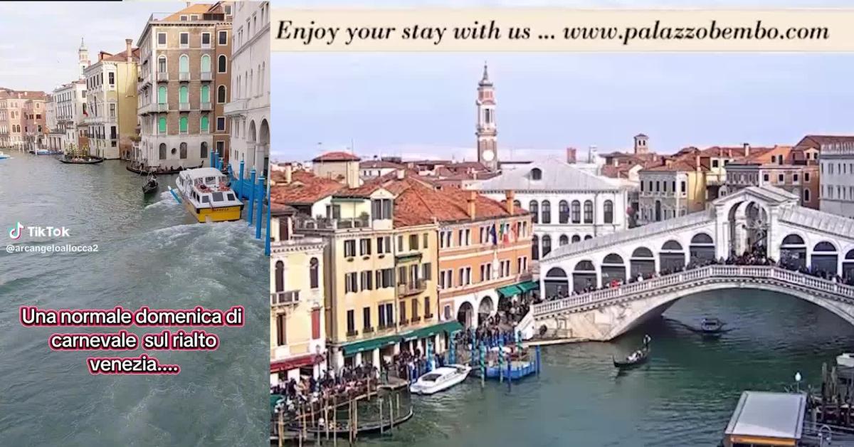 Incidente in Canal Grande a Venezia,  battello Alilaguna in avaria travolge due gondole e una barca: 8 persone in acqua   VIDEO