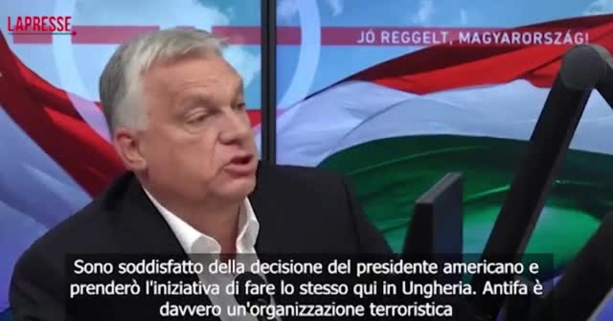 Ungheria, dopo Trump anche Orban bolla ufficialmente il gruppo Antifa come terrorista: “Tra loro anche eurodeputata Ilaria Salis” VIDEO Ungheria, dopo Trump anche Orban bolla ufficialmente il gruppo Antifa come terrorista: “Tra loro anche eurodeputata Ilaria Salis” VIDEO