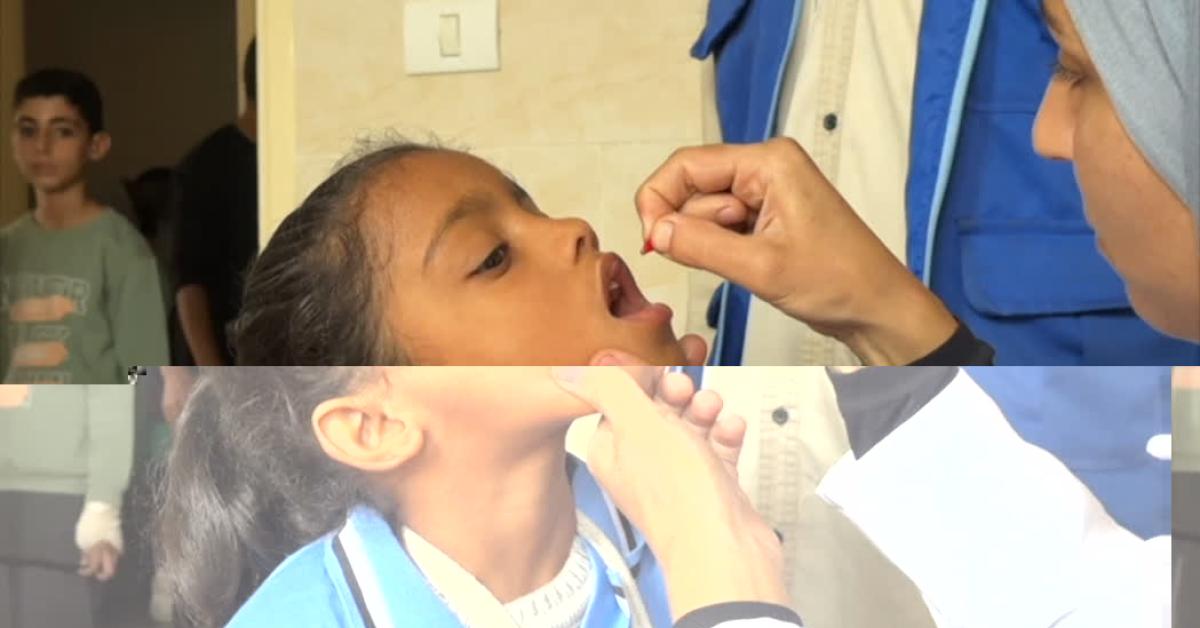 gaza al via campagna onu per vaccino pentavalente antipolio rotavirus pneumococco morbillo parotite e rosolia su 44mila bambini