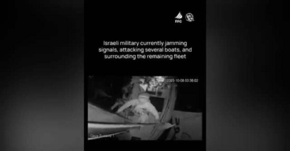 flotilla abbordate a 120 miglia nautiche da gaza in acque internazionali le 9 navi salpate da otranto 250 attivisti saranno espulsi 8211 video