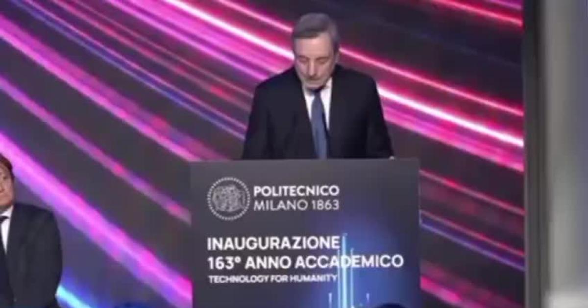 Draghi al Politecnico di Milano lancia l