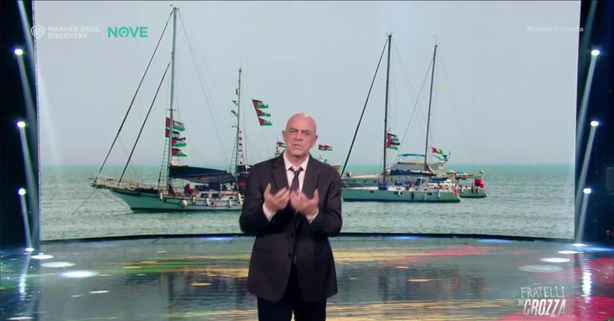 Fratelli di Crozza, monologo sulla Flotilla e la striscia di Gaza