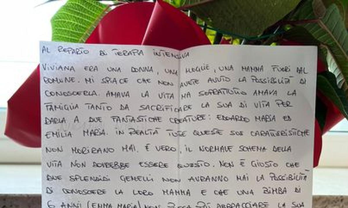 Brindisi, morta per parto gemellare, il marito scrive ai ...