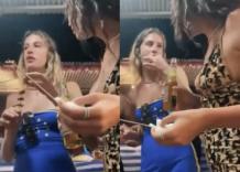 Elodie mangia insetti con la presunta fidanzata Franceska Nuredini che si lecca le dita, le due artiste "rimaste da sole in vacanza in Thailandia" - VIDEO