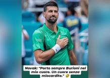 Australian Open, Djokovic batte Sinner, i meme: da "porto Burioni nel mio cuore senza miocardite" alla virostar con la pallina in bocca
