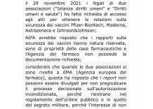 Vaccino Covid, Legislatura 18 Atto di Sindacato Ispettivo n&deg; 4-07021