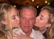 Carlo di Borbone delle Due Sicilie con le due figlie Maria Chiara e Maria Carolina