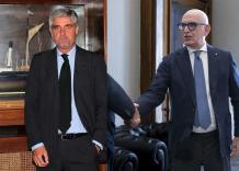 Mario Mattioli a dx; Vittorio Genna a sx