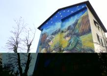 A Roma il murale sui rifugiati "Nurturing Hope" di Alice Pasquini