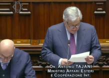 Iran, Tajani: "l'Italia non &egrave; in guerra con nessuno"