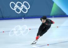 Milano-Cortina 2026: cinese Liu Hanbin in gara nei 5.000 m di pattinaggio velocit&agrave; (1)