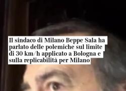 Bologna a 30 km/h, Sala: "Anche a Milano, stiamo studiando le formule giuste, servono degli autovelox" - VIDEO