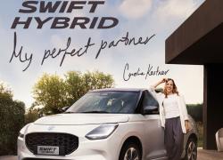 Swift Hybrid protagonista del nuovo spot Suzuki con Carolina kostner