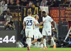 Basta Bonny, l'Inter batte la Roma all'Olimpico 1-0