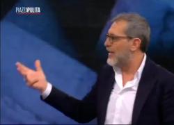 Piazzapulita, Formigli cita Giambruno e lo studio va in blackout: "Non era mai successo in 12 anni" - VIDEO