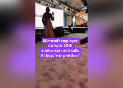 Microsoft, protesta dipendenti ai 50 anni dell’azienda: “Vergognatevi, fornite tecnologie AI a Israele per il genocidio a Gaza, sono morte 50mila persone” - VIDEO
