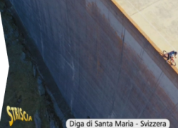 Brumotti percorre diga altissima in Svizzera: il VIDEO della prodezza a Striscia La Notizia