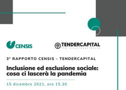Domani la presentazione del terzo Rapporto CENSIS-Tendercapital