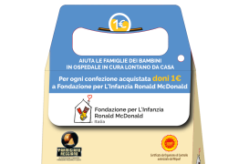 Parmareggio e Fondazione per L’Infanzia Ronald McDonald insieme per aiutare i bambini in cura a rimanere vicini alla propria famiglia