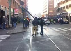Gru crollata a Torino, il VIDEO pochi secondi dopo la tragedia
