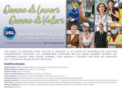 Evento UGL "Donne di lavori, donne di valori" per l'8 marzo
