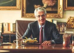 Martino Zanetti, presidente di Hausbrandt fuori dalla fiera di Rimini. "Non ha il green pass"