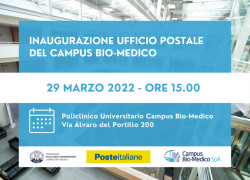 Inaugurazione nuovo Ufficio Postale al Campus Bio-Medico di Roma