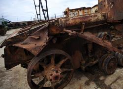 Carro armato nel Po, il mezzo tedesco riemerso grazie alla secca del fiume