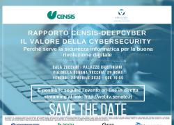 Domani al Senato primo Rapporto Censis-DeepCyber
