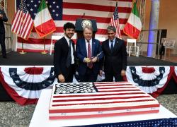 Festa dell'Indipendenza del consolato USA al Castello Sforzesco. Presente il Console Generale Robert Needham