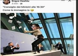 Draghi e il meme del compagno della Dadone: segnale che i ministri 5stelle si dimetteranno?
