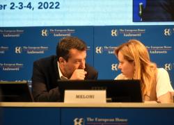 Confronto tra leader a Cernobbio, Meloni: "No a scostamento, Pnrr si può perfezionare". Salvini: "Ministero Innovazione a Milano"