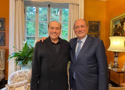 RENATO SCHIFANI RICEVUTO AD ARCORE DA SILVIO BERLUSCONI