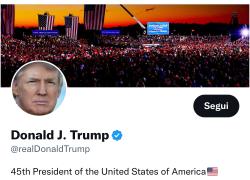 Twitter, Musk riammette Trump, ma l'ex presidente Usa (per ora) resta sul social Truth: "Non sono interessato"