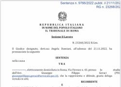 Obbligo vaccino covid, sentenza del Tribunale di Roma reintegra agente della polizia municipale in congedo di maternità e sospesa perché non vaccinata